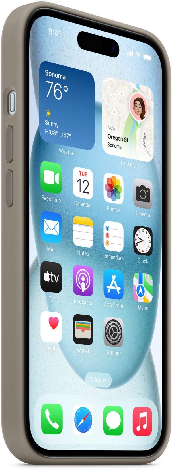 Apple Mt133Zm/A Apple Silicone Case With Magsafe Iphone 15 Plus Clay - Afbeelding 3
