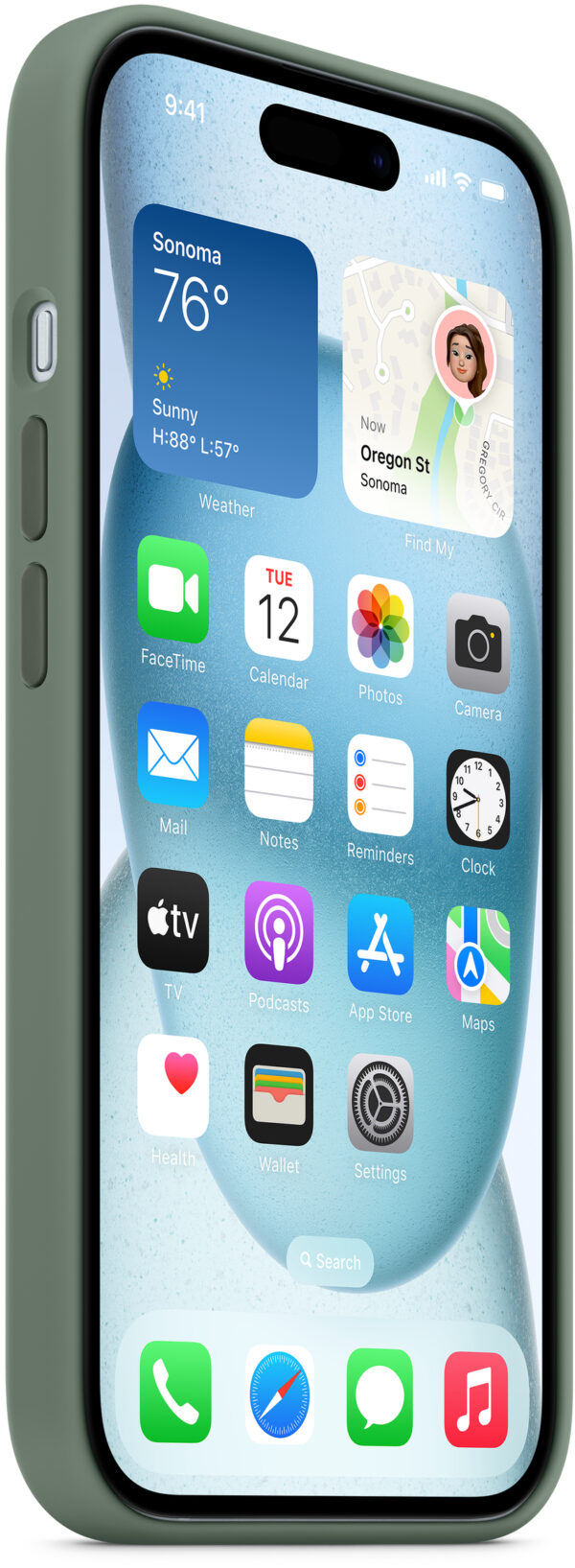 Apple Mt183Zm/A Apple Silicone Case With Magsafe Iphone 15 Plus Cypress - Afbeelding 3