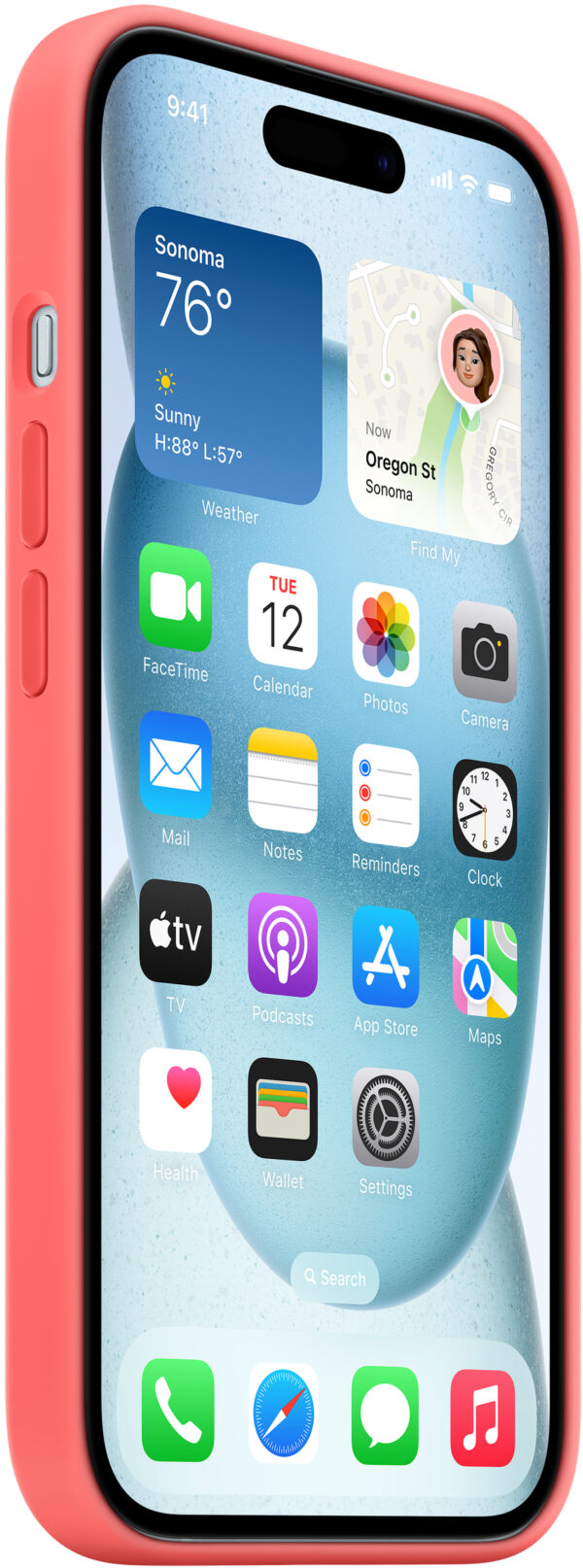 Apple Mt163Zm/A Apple Silicone Case With Magsafe Iphone 15 Plus Guave - Afbeelding 3