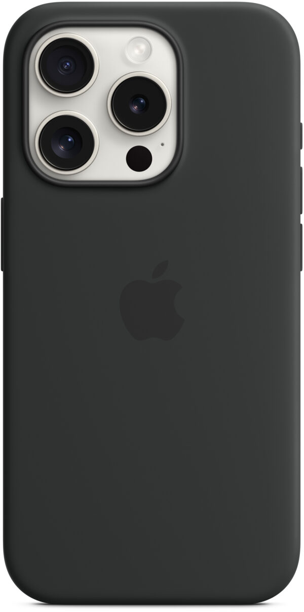 Apple Mt1A3Zm/A Apple Silicone Case With Magsafe Iphone 15 Pro Black