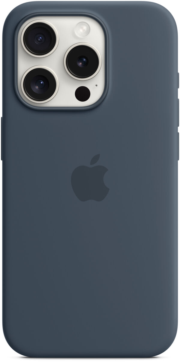 Apple Mt1D3Zm/A Apple Silicone Case With Magsafe Iphone 15 Pro Storm Blue