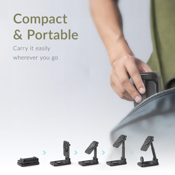 Mobilize 3In1 Charger Station Magsafe Compatible 15W Black - Afbeelding 5