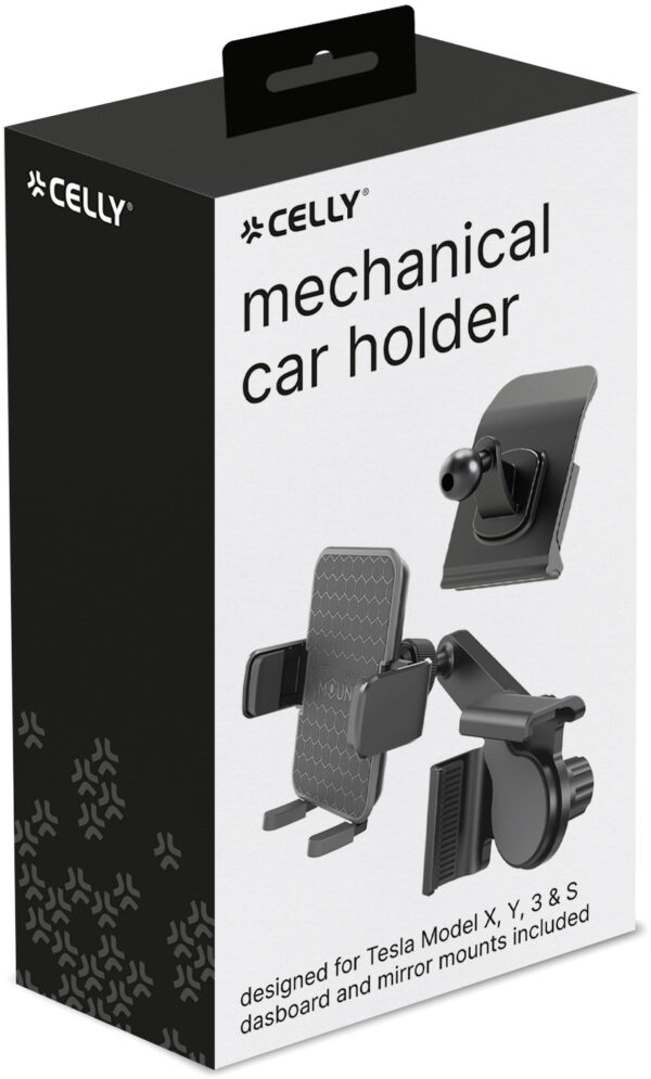Celly Car Holder For Tesla Monitor And Dashboard Black - Afbeelding 4