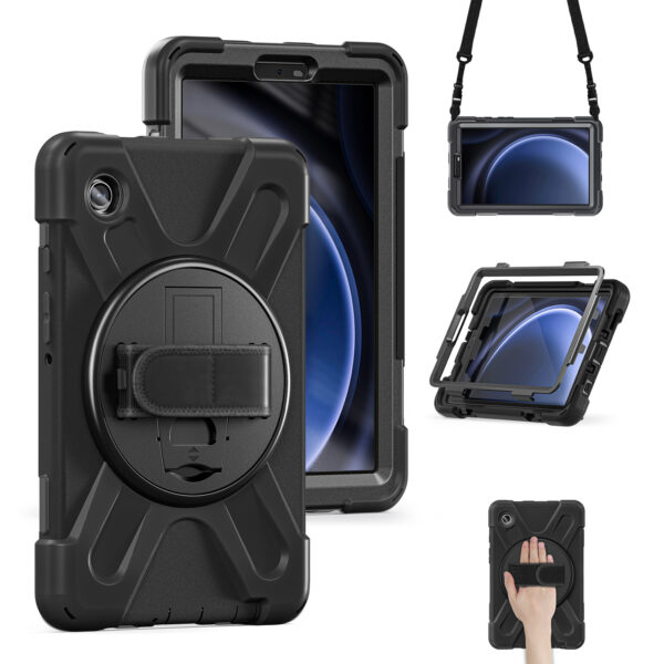 Xccess Survivor All-Round Case Samsung Galaxy Tab A9 8.7 Black (Screenless) - Afbeelding 2