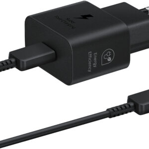 Samsung Ep-T2510Xbegeu Samsung Usb-C Pd Wall Charger 25W + Usb-C Cable Black Bulk