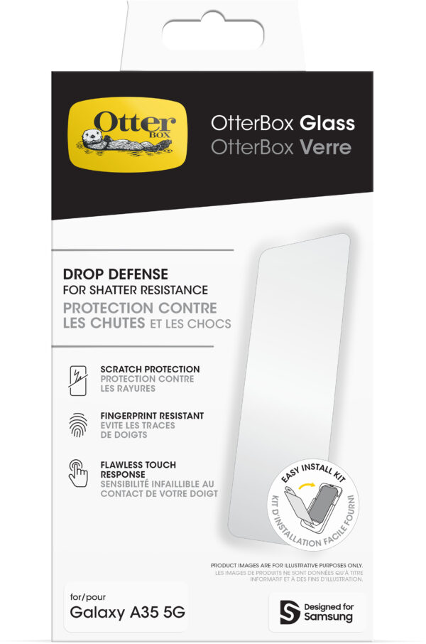 Otterbox Glass Screen Protector Samsung Galaxy A35 5G Clear - Afbeelding 4