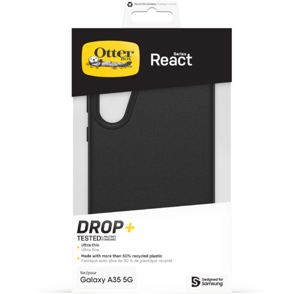 Otterbox React Series Samsung Galaxy A35 5G Black - Afbeelding 5