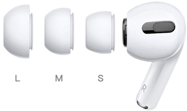 Xccess Silicon Replacement Ear Tips For Airpod Pro 1/2 Size S/M/L (3 Pair) White - Afbeelding 3