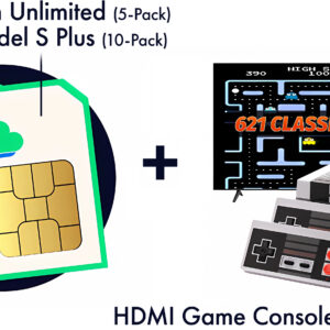 Lycamobile Simpakket + Hdmi Game Console Incl. 621 Games