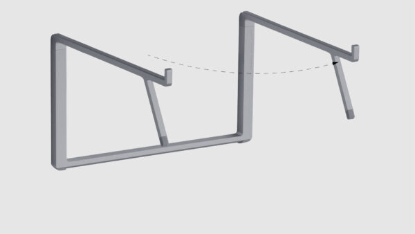 Rain Design Mbar Pro+ Foldable Laptop Stand Silver - Afbeelding 5