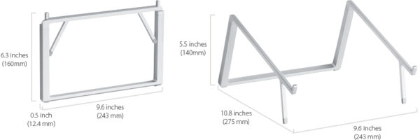 Rain Design Mbar Pro+ Foldable Laptop Stand Space Grey - Afbeelding 9