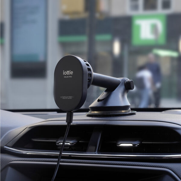 Iottie Velox Pro Wireless Dash/Windshield Mount Black - Afbeelding 8