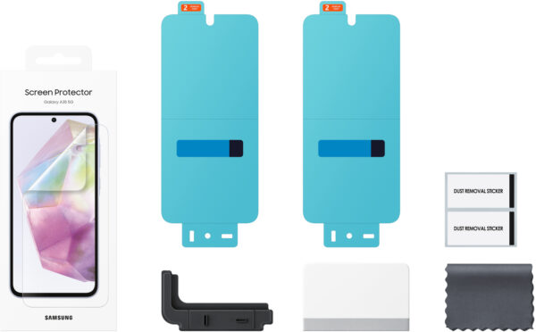 Samsung Ef-Ua356Ctegww Samsung Screen Protector Folie (2 Stuks) Galaxy A35 5G - Afbeelding 3