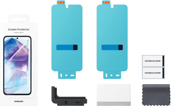 Samsung Ef-Ua556Ctegww Samsung Screen Protector Folie (2 Stuks) Galaxy A55 5G - Afbeelding 3