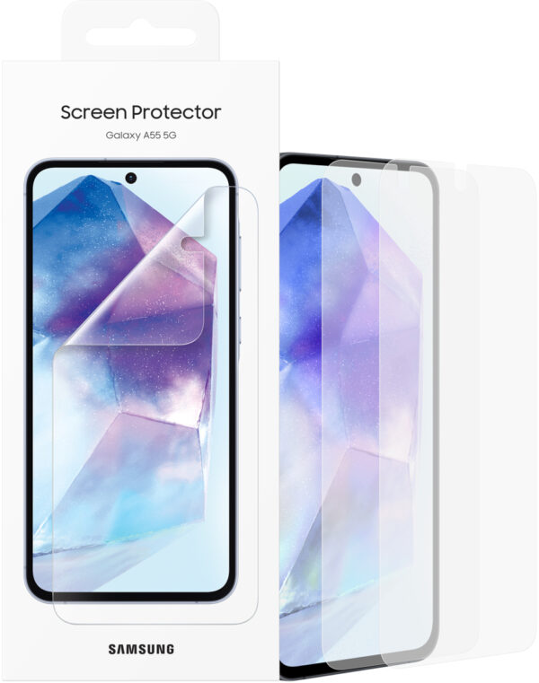 Samsung Ef-Ua556Ctegww Samsung Screen Protector Folie (2 Stuks) Galaxy A55 5G - Afbeelding 4
