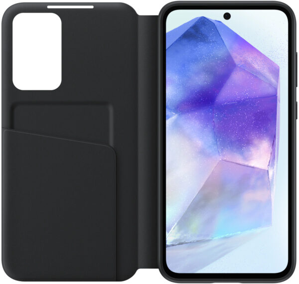 Samsung Ef-Za556Cbegww Samsung Smart Clear View Cover Galaxy A55 5G Black - Afbeelding 3