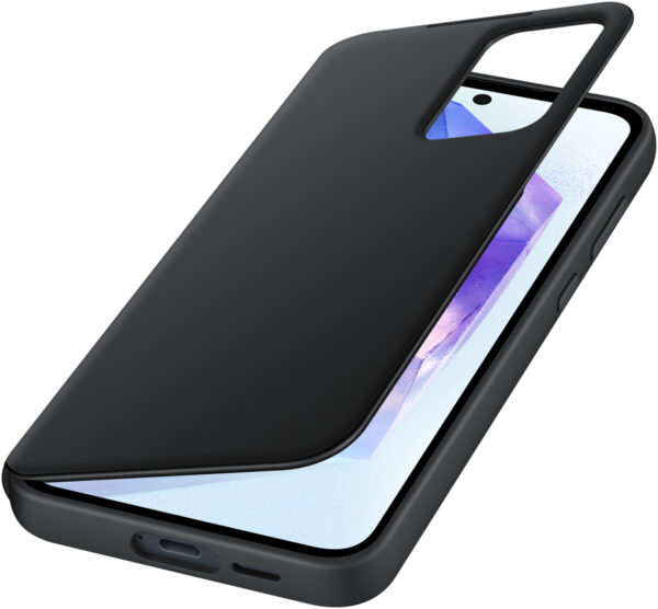 Samsung Ef-Za556Cbegww Samsung Smart Clear View Cover Galaxy A55 5G Black - Afbeelding 5