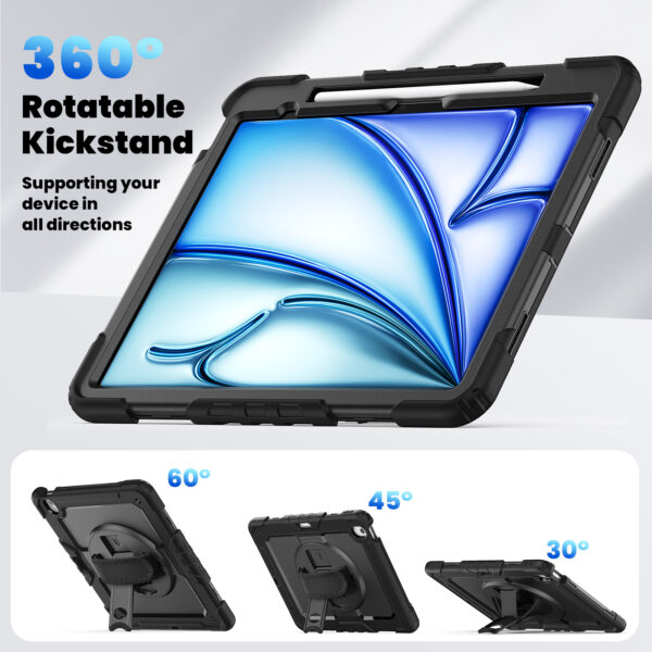 Xccess Survivor Essential Case Apple Ipad Air 13 (2024/2025) Black (Screenless) - Afbeelding 4