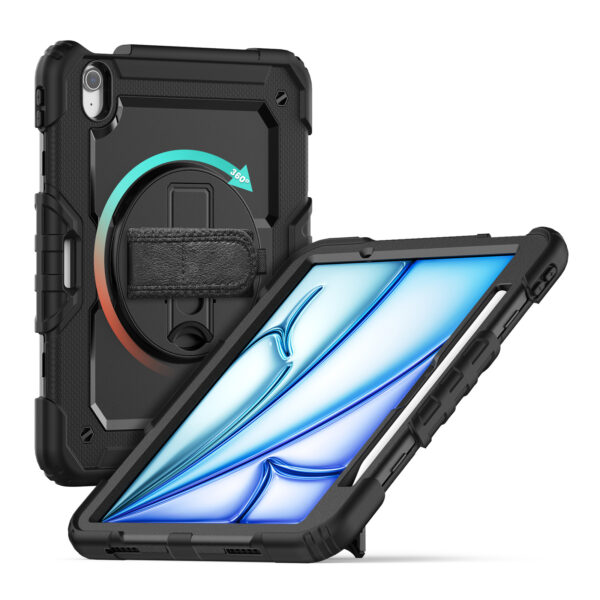 Xccess Survivor All-Round Case Apple Ipad Air 11 (2024/2025) Black (Screenless) - Afbeelding 2