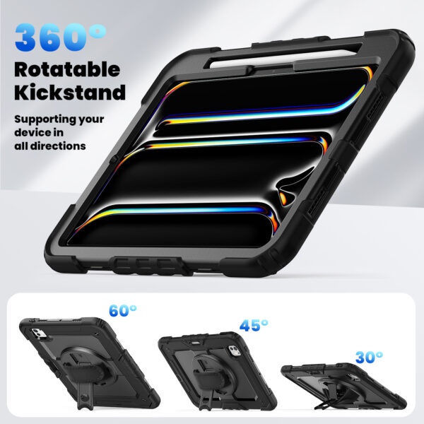 Xccess Survivor All-Round Case Apple Ipad Pro 11 (2024) Black (Screenless) - Afbeelding 5