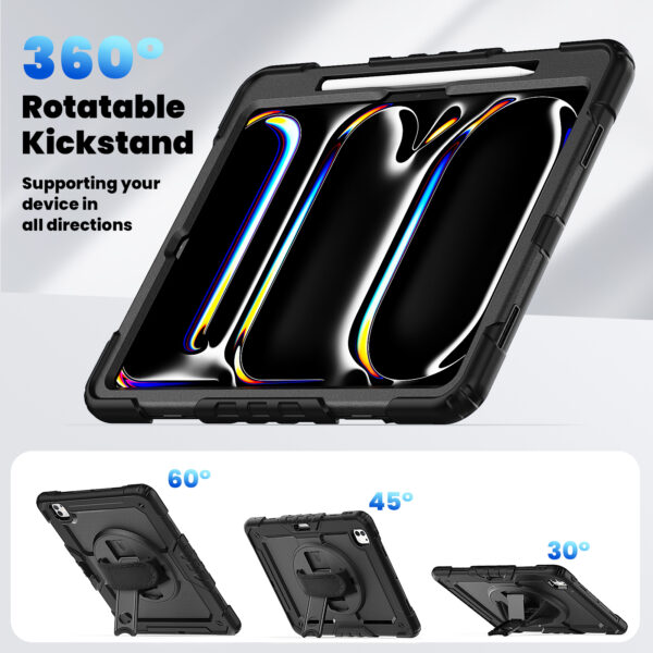 Xccess Survivor All-Round Case Apple Ipad Pro 13 (2024) Black (Screenless) - Afbeelding 5