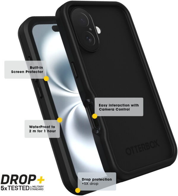Otterbox Fre For Magsafe Case Apple Iphone 16 Pro Black - Afbeelding 5
