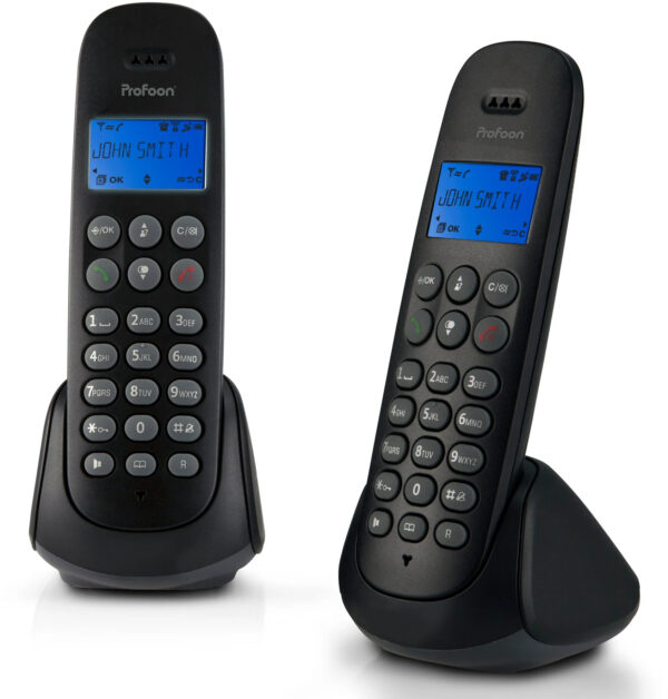 Profoon Pdx-320 Profoon Dect Telefoon Duo Black - Afbeelding 4