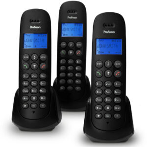 Profoon Pdx-300 Profoon Dect Telefoon Triple Black