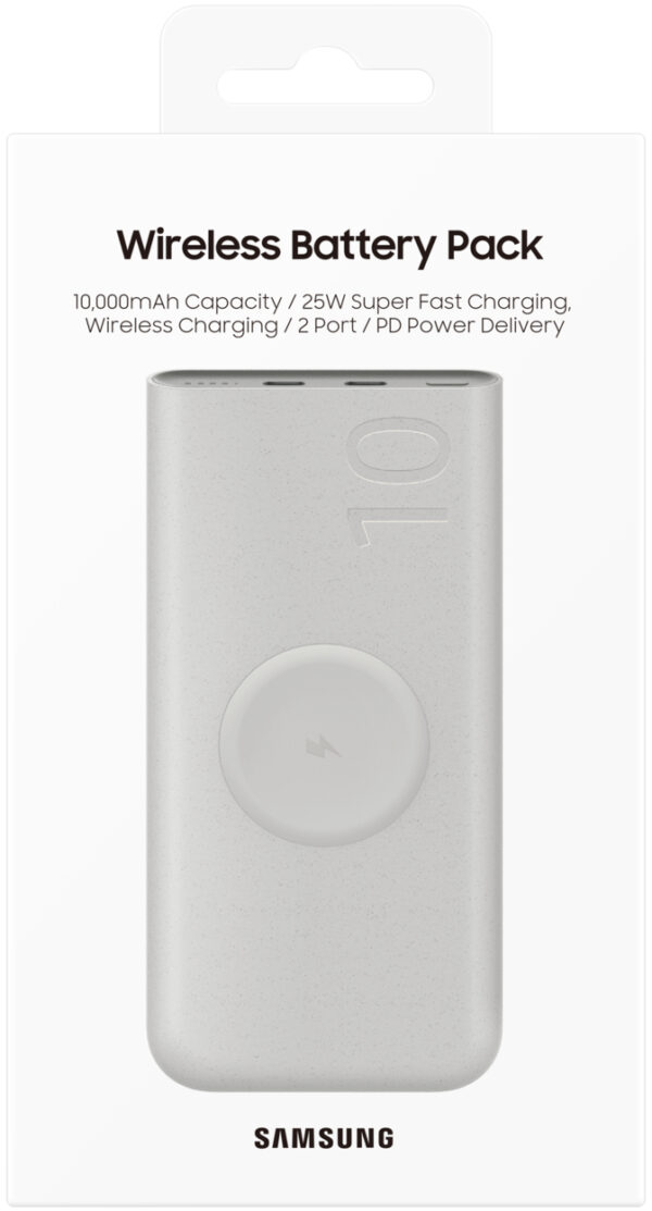 Samsung Eb-U2510Xuegeu Samsung Wireless Battery Pack 10.000 Mah 25W Beige - Afbeelding 7