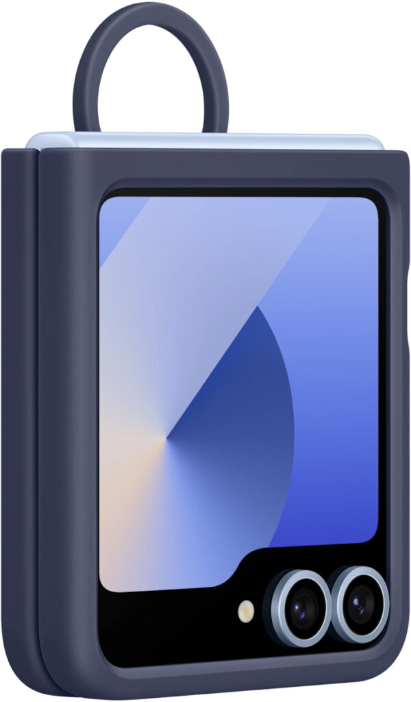 Samsung Ef-Pf741Tnegww Samsung Silicone Cover With Ring Galaxy Z Flip6 Navy - Afbeelding 2
