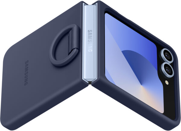 Samsung Ef-Pf741Tnegww Samsung Silicone Cover With Ring Galaxy Z Flip6 Navy - Afbeelding 6