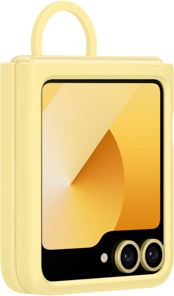 Samsung Ef-Pf741Tyegww Samsung Silicone Cover With Ring Galaxy Z Flip6 Yellow - Afbeelding 2