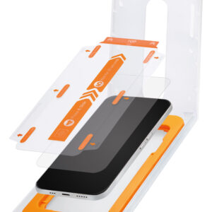 Mobilize Glass Screen Protector With Applicator For Apple Iphone 15 Plus/16 Plus Black Frame