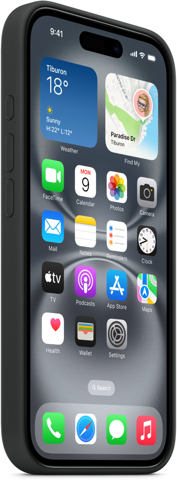 Apple Myy13Zm/A Apple Silicone Case With Magsafe Iphone 16 Black - Afbeelding 2
