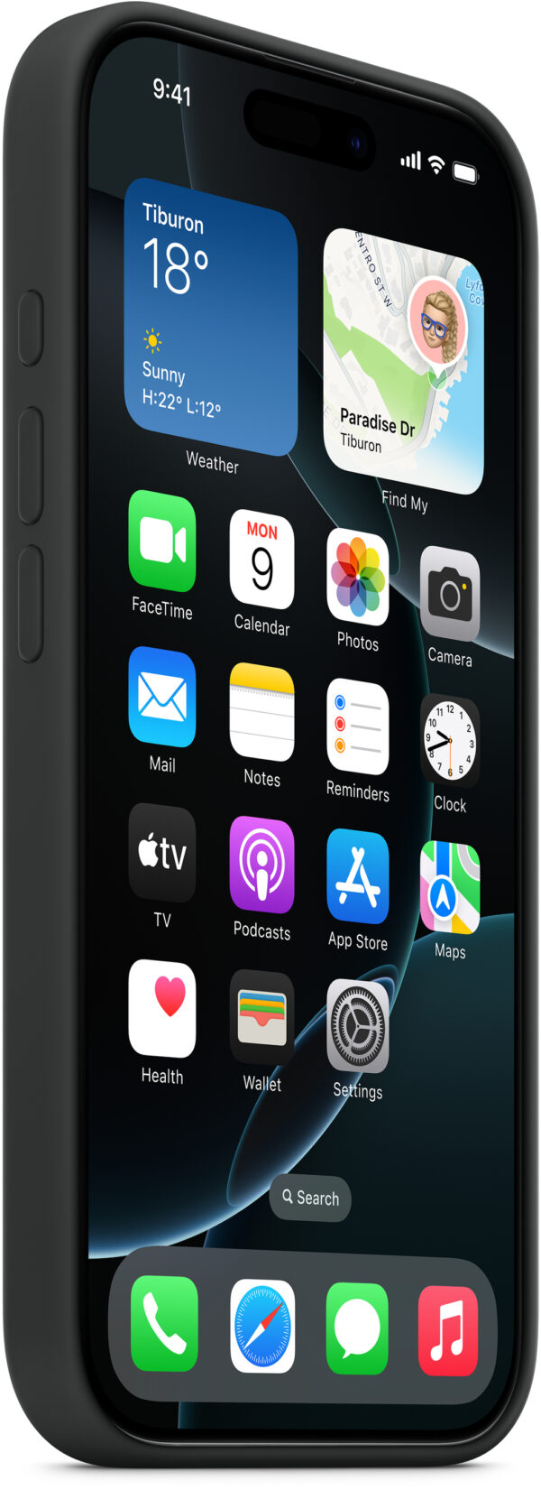 Apple Myyt3Zm/A Apple Silicone Case With Magsafe Iphone 16 Pro Max Black - Afbeelding 2