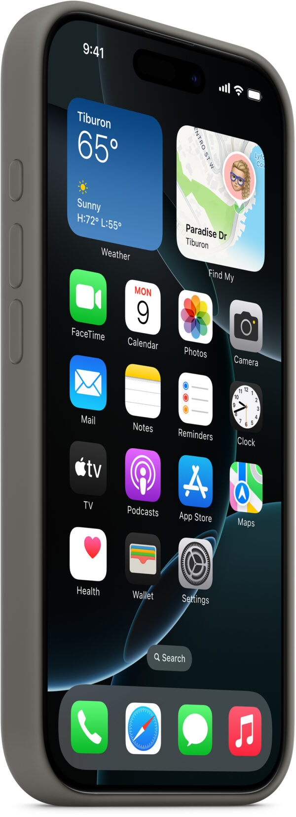 Apple Myyv3Zm/A Apple Silicone Case With Magsafe Iphone 16 Pro Max Stone Grey - Afbeelding 2