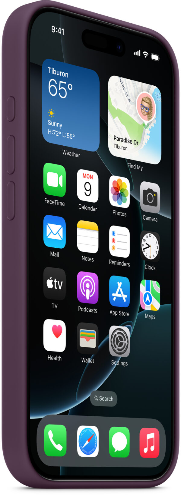 Apple Myyw3Zm/A Apple Silicone Case With Magsafe Iphone 16 Pro Max Plum - Afbeelding 2