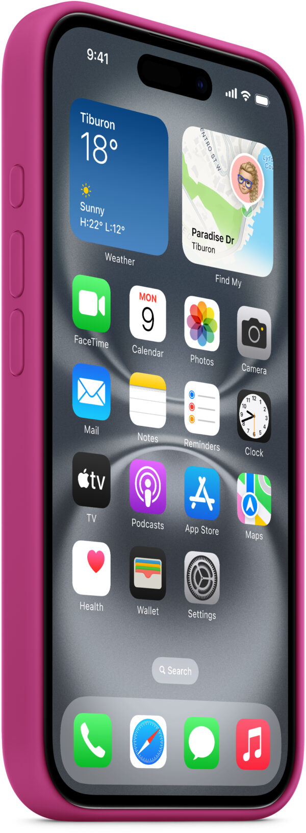 Apple Myy53Zm/A Apple Silicone Case With Magsafe Iphone 16 Fuchsia - Afbeelding 2
