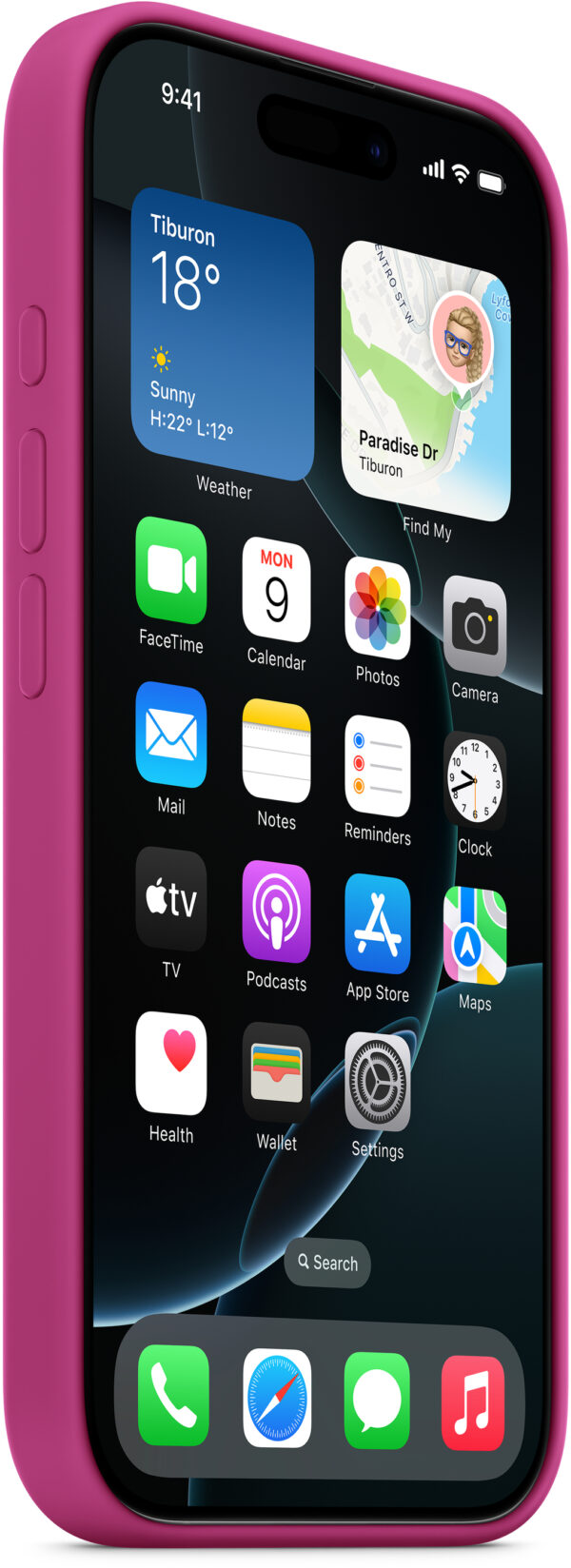 Apple Myyx3Zm/A Apple Silicone Case With Magsafe Iphone 16 Pro Max Fuchsia - Afbeelding 2