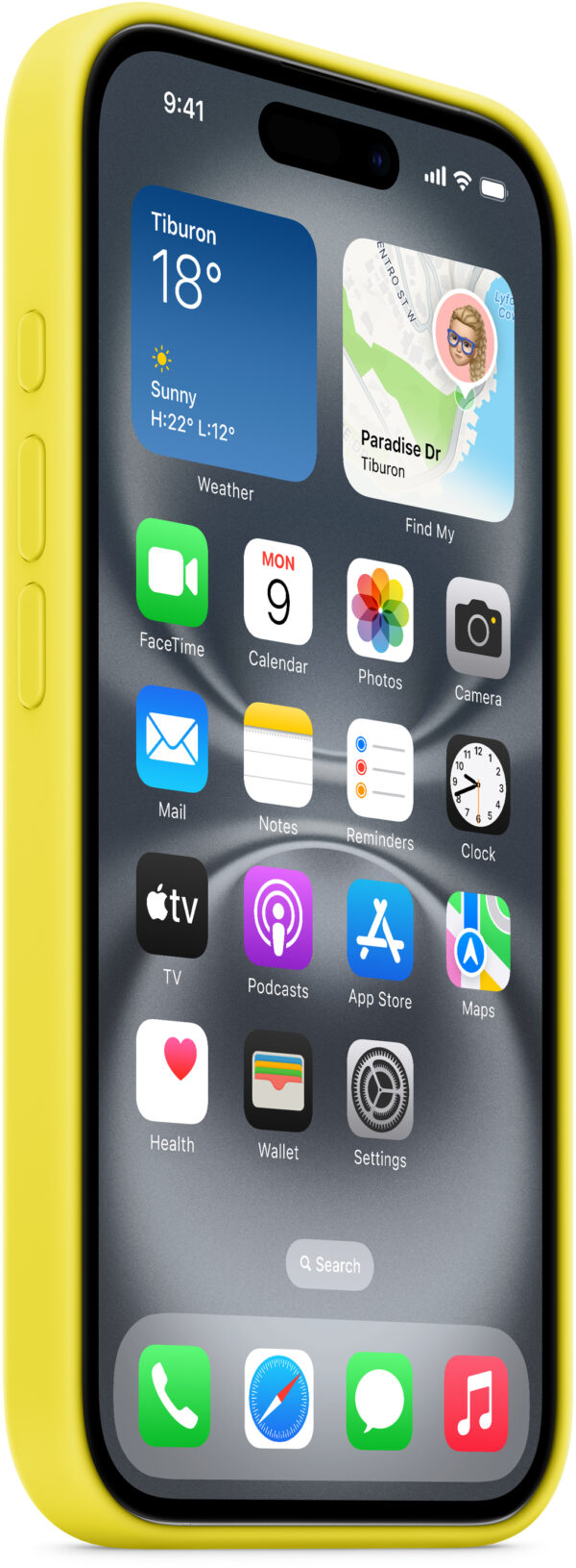 Apple Myy73Zm/A Apple Silicone Case With Magsafe Iphone 16 Starfruit - Afbeelding 2