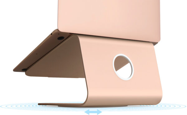 Rain Design Mstand 360 Laptop Stand + Swivel Base Rose Gold Actie Pakket 5+1 Gratis