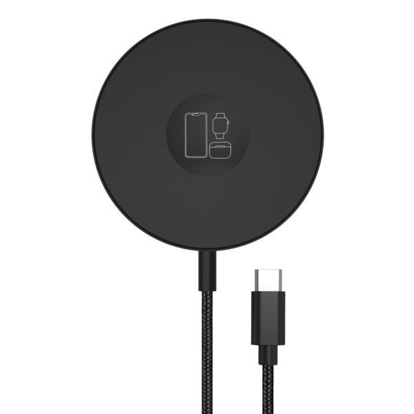 Mobilize 3In1 Magnetic Wireless Charger Magsafe Compatible 15W Black - Afbeelding 6