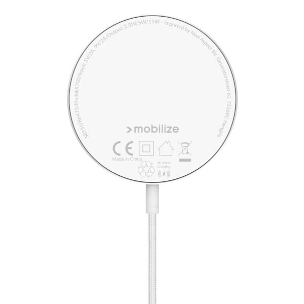 Mobilize 3In1 Magnetic Wireless Charger Magsafe Compatible 15W White - Afbeelding 7