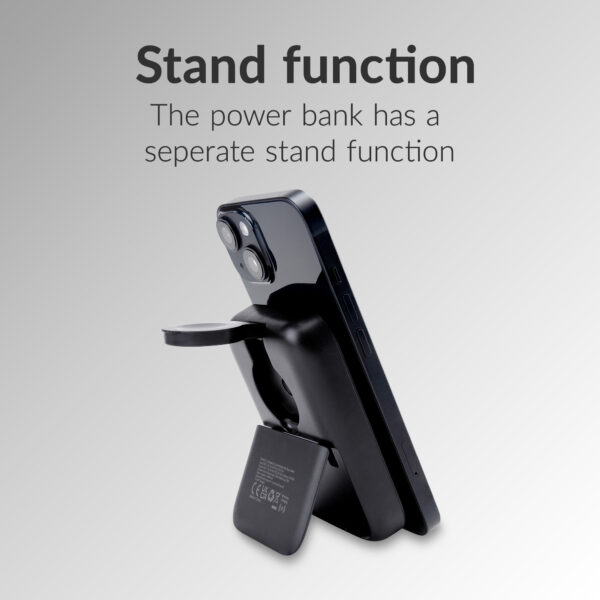 Mobilize 4In1 Wireless Charger Station With Detachable Power Bank 5000Mah Black - Afbeelding 6