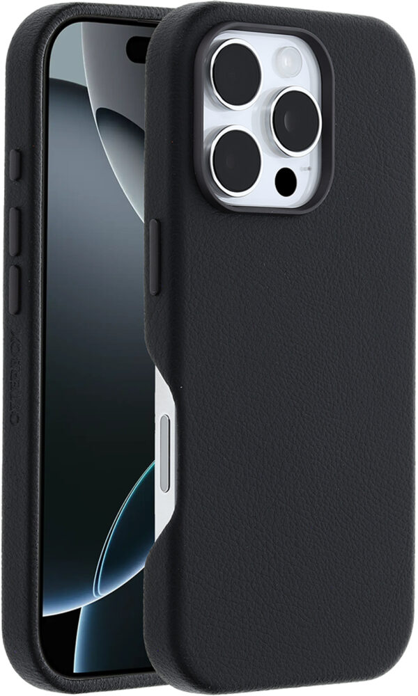 Otterbox Symmetry+ Cactus Leather Case Apple Iphone 16 Pro Noir Ash - Afbeelding 4