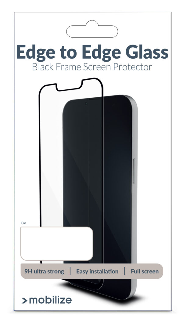 Mobilize Glass Screen Protector - Black Frame - Samsung Galaxy S25 Edge 5G - Afbeelding 4
