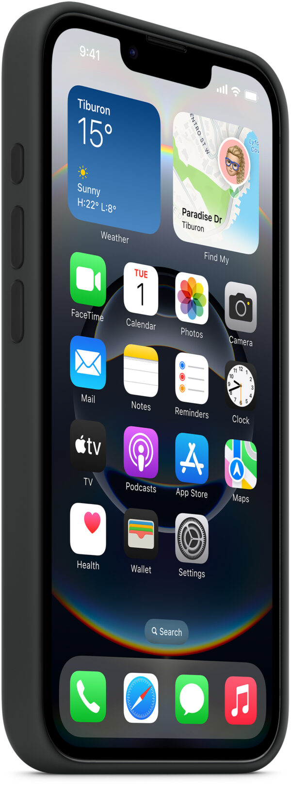 Apple Md3N4Zm/A Apple Silicone Case Iphone 16E Black - Afbeelding 3