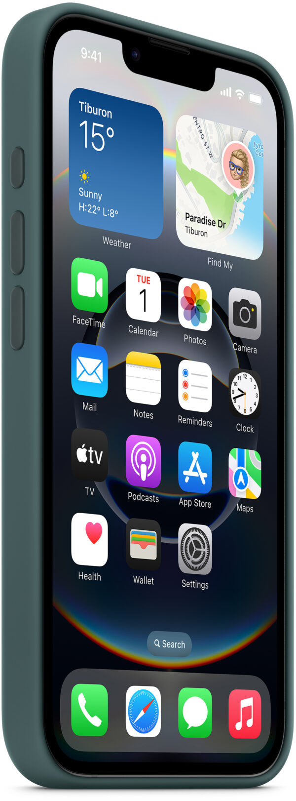 Apple Md3X4Zm/A Apple Silicone Case Iphone 16E Lake Green - Afbeelding 3