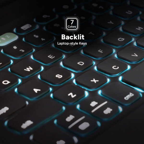 Zagg Pro Keys 2 Bluetooth Keyboard Case For Apple Ipad Pro 11 (2024) Qwerty Black - Afbeelding 4