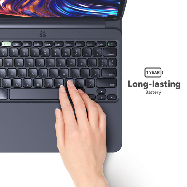 Zagg Pro Keys 2 Bluetooth Keyboard Case For Apple Ipad Pro 11 (2024) Qwerty Black - Afbeelding 6